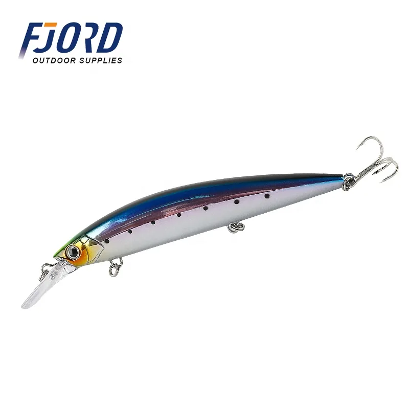 FJORD FJL5031 Heavy Sinking Trolling Minnow Lure 37g 110mm ABS Plastic Hard Bait Stainless Steel Hook Saltwater Lake Stream Bass