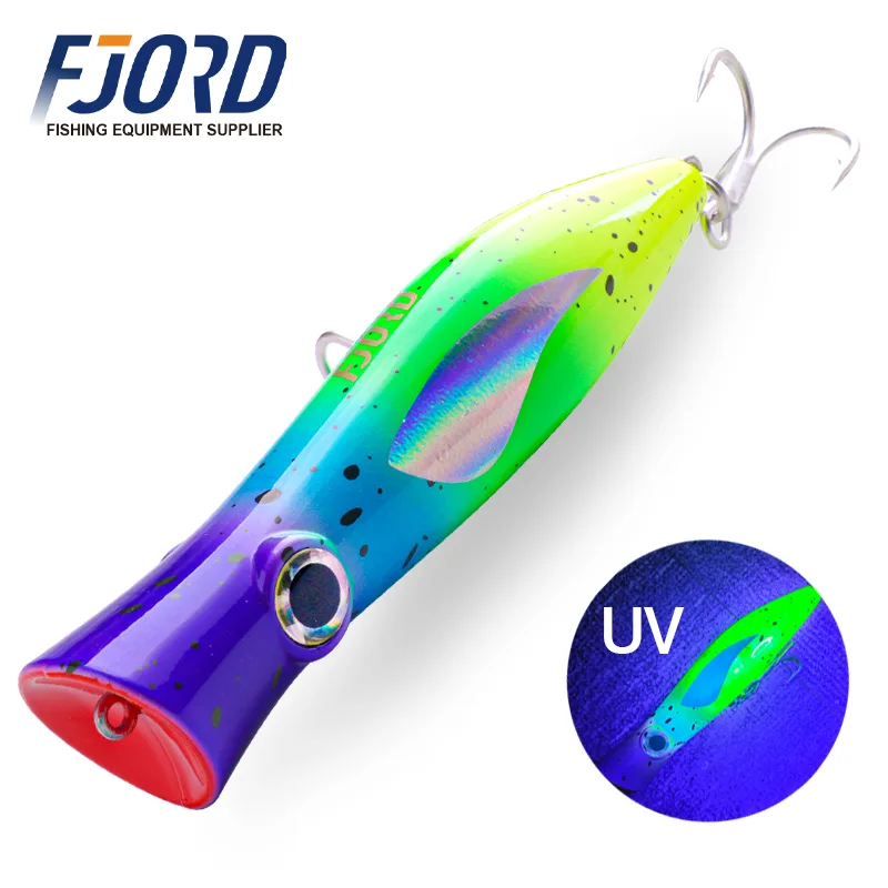 FJORD New Model Floating Popper 49g 135mm Top Water Popper Lure Saltwater Fishing Lure