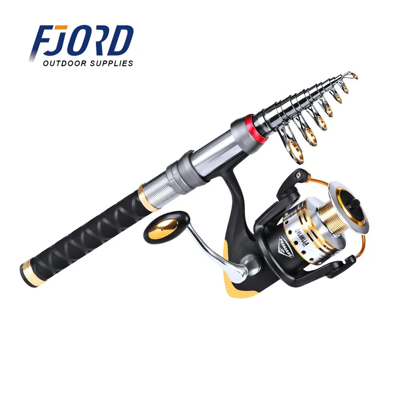 FJORD 1.8M/2.1M/2.4M/2.7M Portable Fishing Rod Reel Spinning Fishing Rod Set With Box