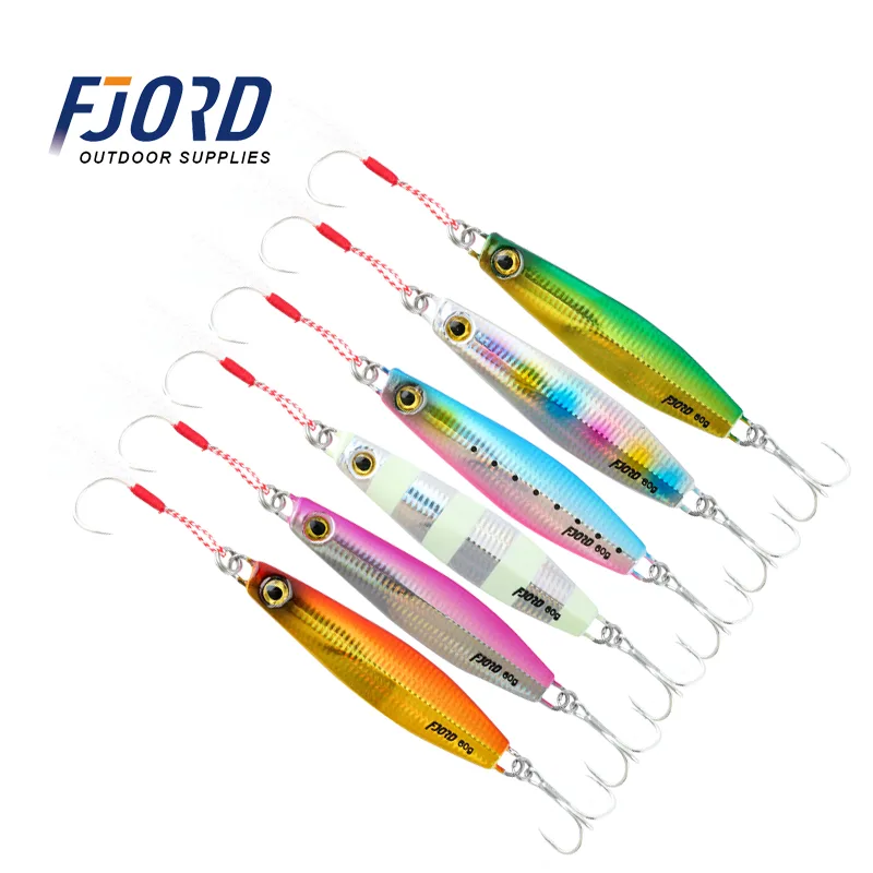FJORD 40g/60g Metal Lures Fishing for Vertical Slow Fishing Jig Lures Saltwater