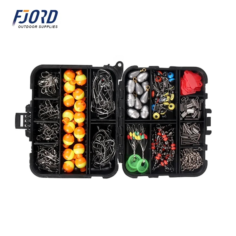 FJORD 263pcs FishingTackle Box Set Carp Fishing Accessories for Sea and Fresh Water