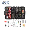 FJORD 255pcs Fishing Tackle Kit Accessories Box with Swivels,hooks, Beans,ball Drift,copper Tube,sinker - photo 4