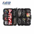 FJORD 255pcs Fishing Tackle Kit Accessories Box with Swivels,hooks, Beans,ball Drift,copper Tube,sinker - photo 1