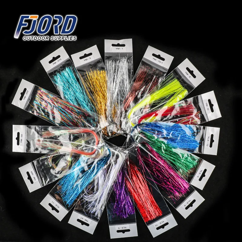 FJORD High Quality Bright Silk Fishing Gear Accessories PVC Jigging Lure Tilapia Zander Squid ABS Lead River Lake Fishing