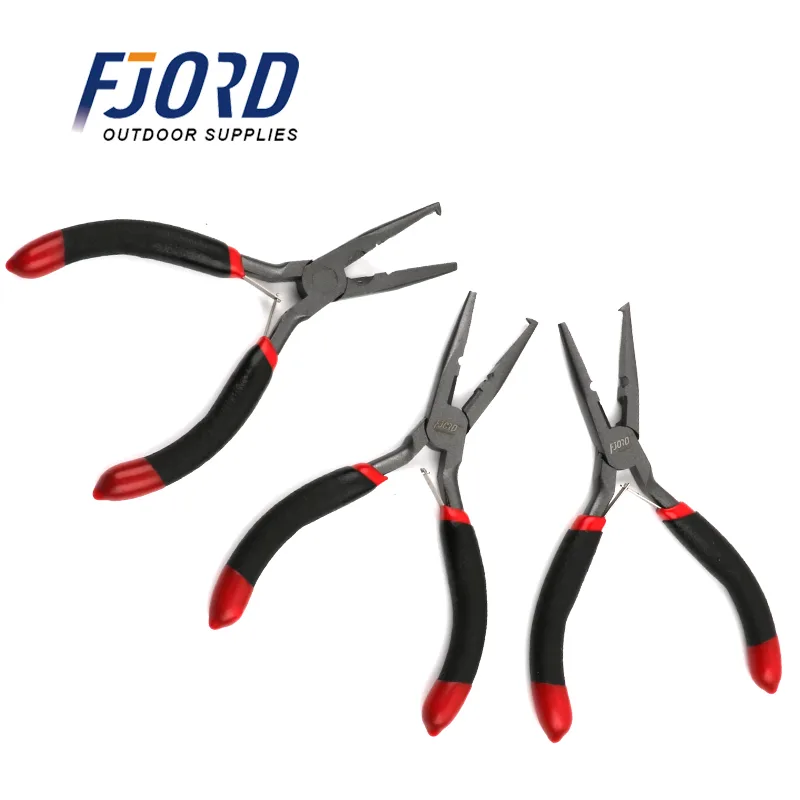 FJORD in Stock Stainless Steel Teflon Coated Wire Cutter Fishing Pliers for Remove the Hooks