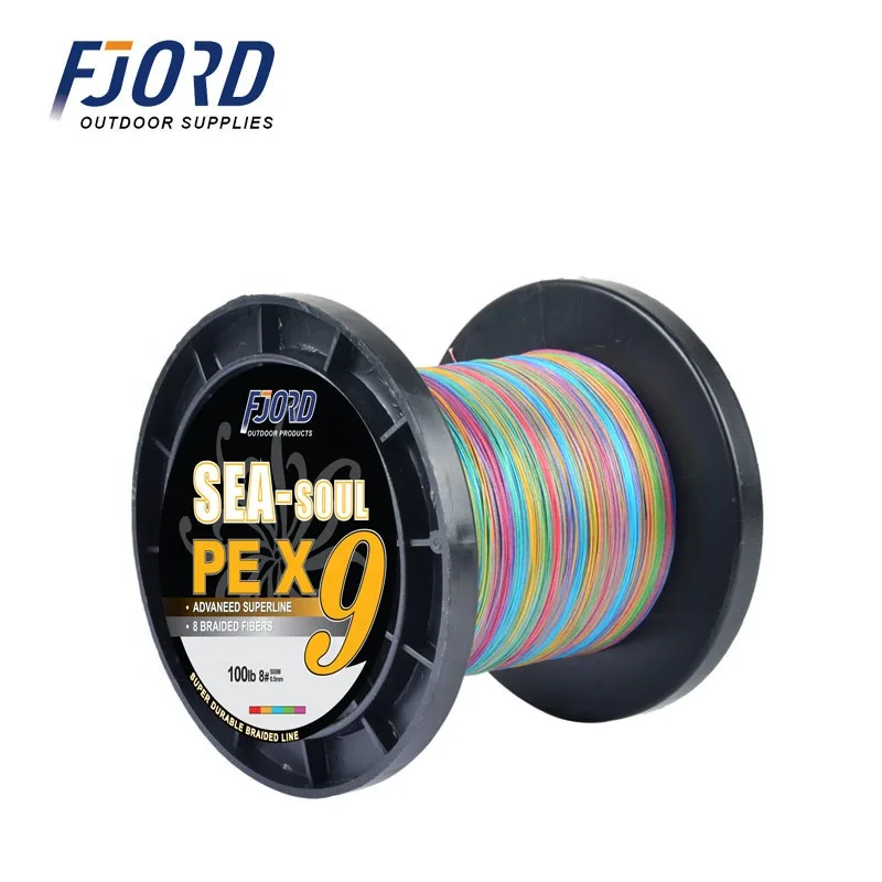 FJORD 500m 4X 8X 9X Braided Wire Floating Fishing Line Strong Power for Deep-Sea River Lake Stream Fishing