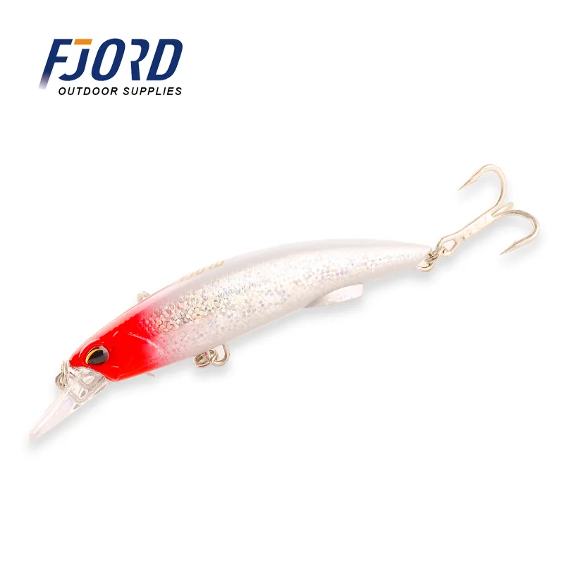 FJORD 40g 50g Sinking 3D Simulation Eyes Minnow Fishing Lure 90mm Artificial Hard Bait for Trolling Saltwater Fish