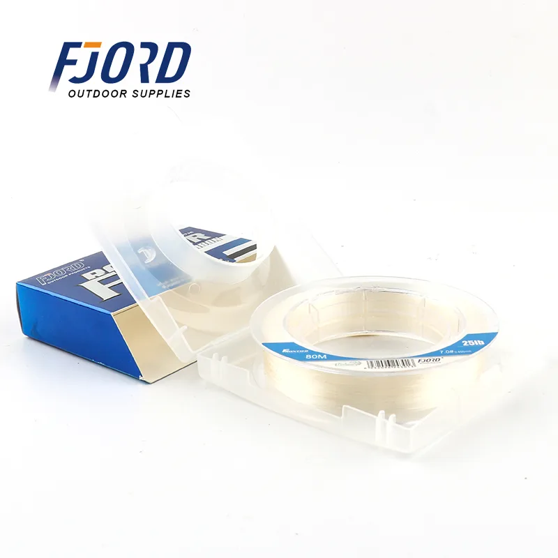 FJORD 50M 80M 100% Fluorocarbon Fishing Line Japanese Shock Leader