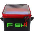 FJORD 6 Compartments Fishing Tackle Box Soft Lure Storage Bag Portable Gear Organizer for Freshwater Saltwater Angling - photo 3