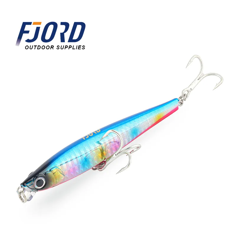 FJORD ABS Plastic Hard Body Minnow Lure 105mm 30g 3D Eyes Saltwater Midwater Bait Kit for River & Lake Fishing