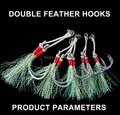 FJORD Fly Carp Fishing Hooks Remover Double Hook Fishing Rigs with Line and Hook - photo 3
