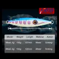 FJORD Luminous 100g 150g Lead Material Sinking Lures 3D Simulation Metal Jig Baits for Ocean Boat Fishing - photo 9