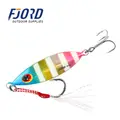 FJORD 30g 40g 60g Metal Lead Material Fishing Sinking Lures 3D Simulation Eyes Jig Baits for Saltwater Fish - photo 1