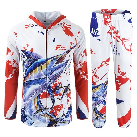 FJORD Breathable Polyester Long Sleeve Fishing Shirts Quick Dry and Waterproof with Custom Wholesale Sublimation Printed Design