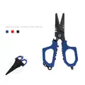 FJORD Light Weight  Fastenning Hook Multi Use Fishing Pliers Scissors With Serrated Blade Fishing Line Scissor With Sheath - photo 4