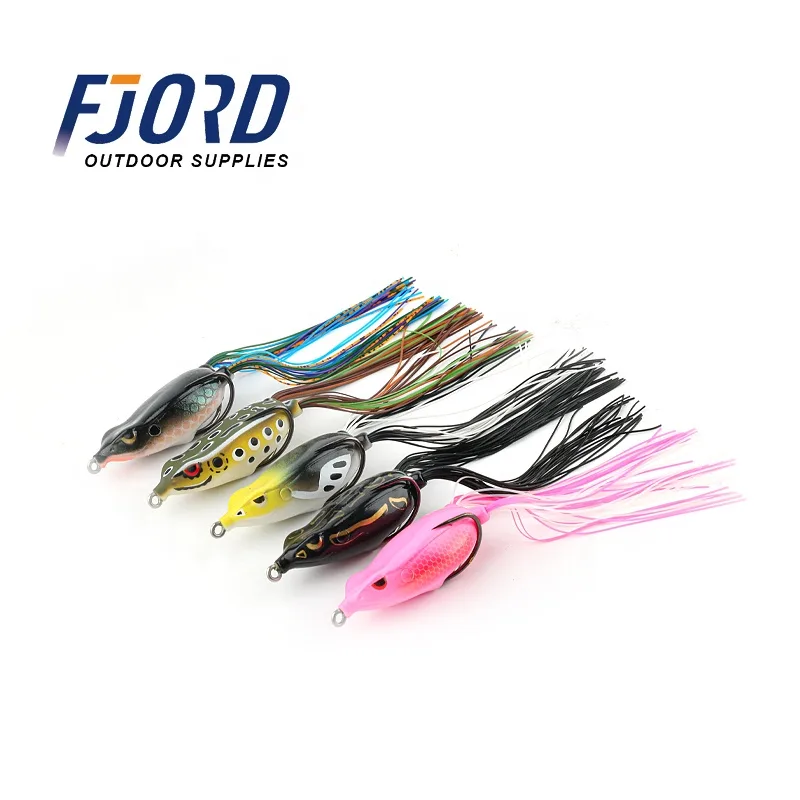 FJORD New Frog Lures 18g 6.5cm Bass Lure Frog Spinner Frog Lure with Double Hook