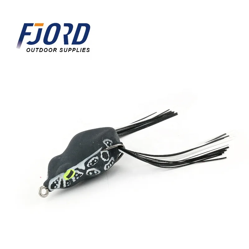FJORD High Quality 50mm Frog Lure 12g Soft PVC Plastic Bait for Snakehead Fishing for River Lake and Stream