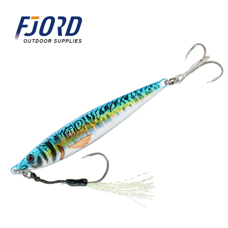 FJORD OEM 20g 40g 60g 3D Printing Fishing Jig Lures Slow Pitch Jigs Lure Fishing Jigs Saltwater Metal