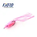 FJORD Black Color Customized Handmade Frog Fishing Lure with Silicone Skirt - photo 3