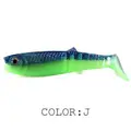 FJORD Double Colors Soft Lure Bait t Tail Soft Shad Lures With 3D Eyes Soft Lure - photo 1