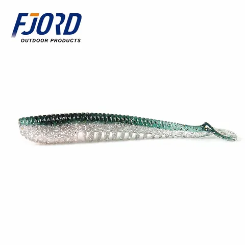 FJORD Shad Lure Swim Soft Bait Lure Artificial Bait with Double Colors T Tail Soft Lure Bait