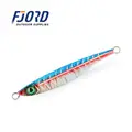 FJORD Wholesale OEM 40g 60g 80g Glow Design Lead Metal Jig Baits With Hooks Luminous  Saltwater Fishing  Lures - photo 4