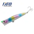 FJORD Luminous 140mm 51g Floating Strike Popper Hard Lures ABS Plastic Fishing Baits in River Lake Stream - photo 6