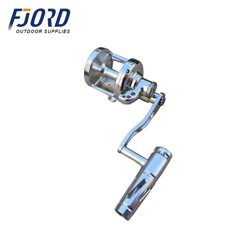 FJORD Customized 30kg Drag Power Jigging Reel 4.9:1 Gear Drum Reel for Right Hand Spinning Boat Fishing