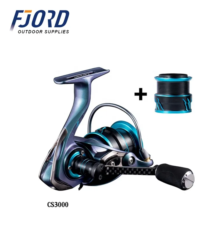 FJORD New Carbon Body Squid Reel Spinning Reel Saltwater Carp Reel for Rock Fishing With Double Cups