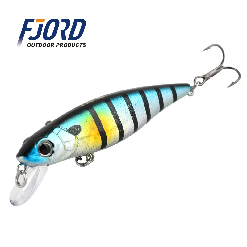FJORD Wholesale 55mm/66mm/77mm/88mm Suspending Minnow 3d Eyes Hard Minnow Lures Saltwater