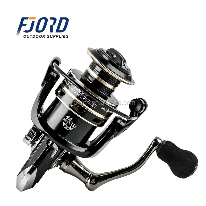 FJORD Wholesale 5.2:1Gear Ratio Left and Right Hand Interchange Fishing Spinning Reel Long Cast for Saltwater