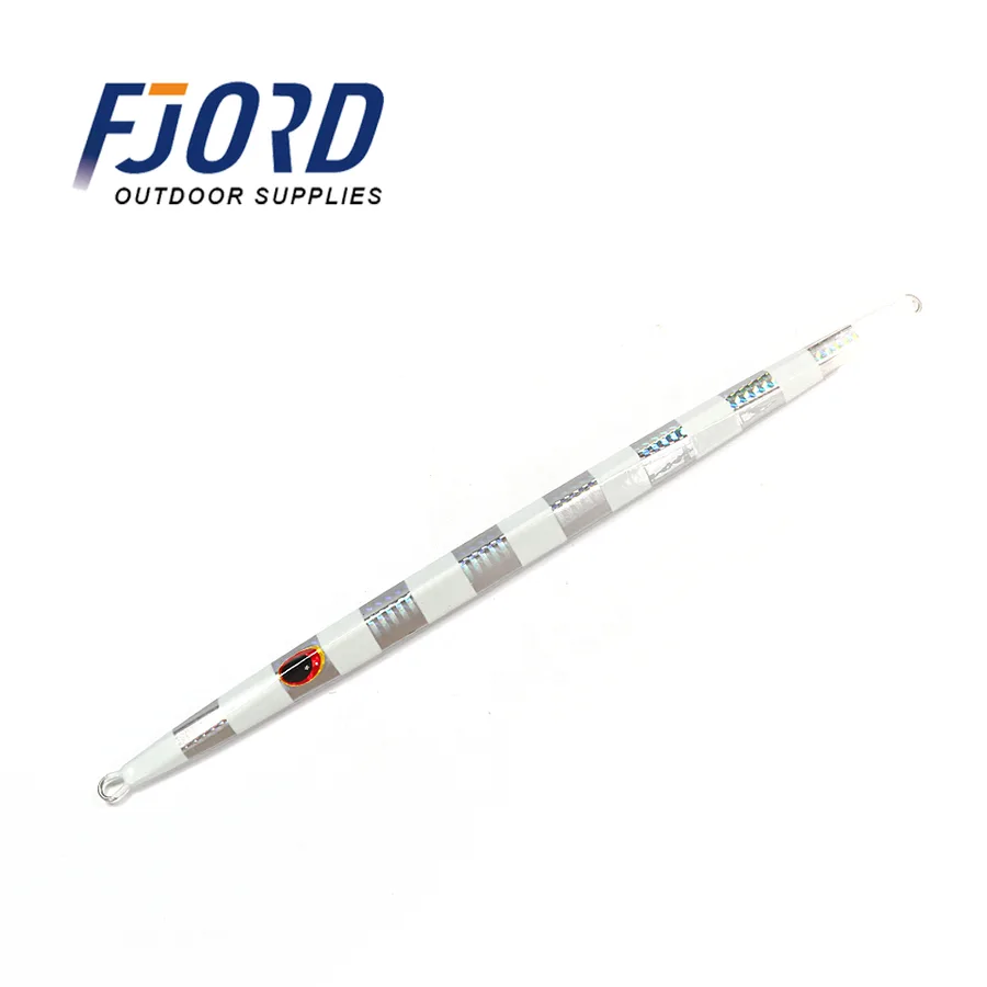 FJORD Customized 210g Fast Jig Lure Metal Lead Lures With Glow Straps Vertical Jigs