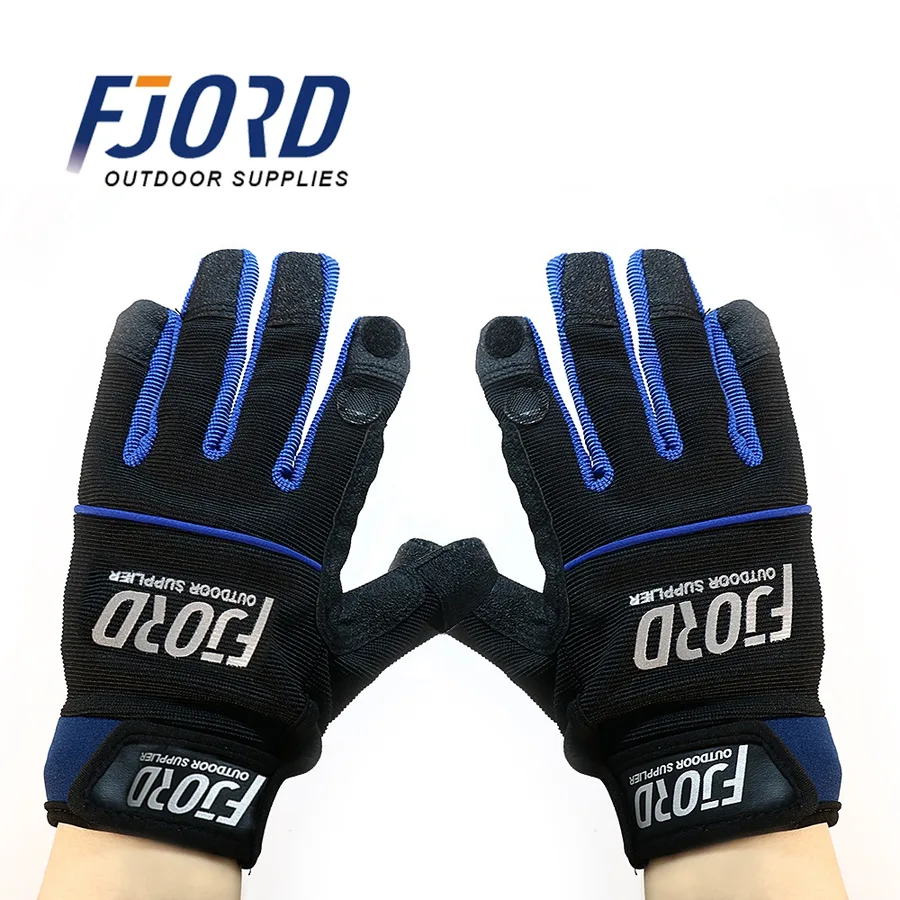 FJORD Wholesale Multi Use Outdoor Camping Gloves Fishing Gloves Unisex Breathable Non Slip Cycling Gloves