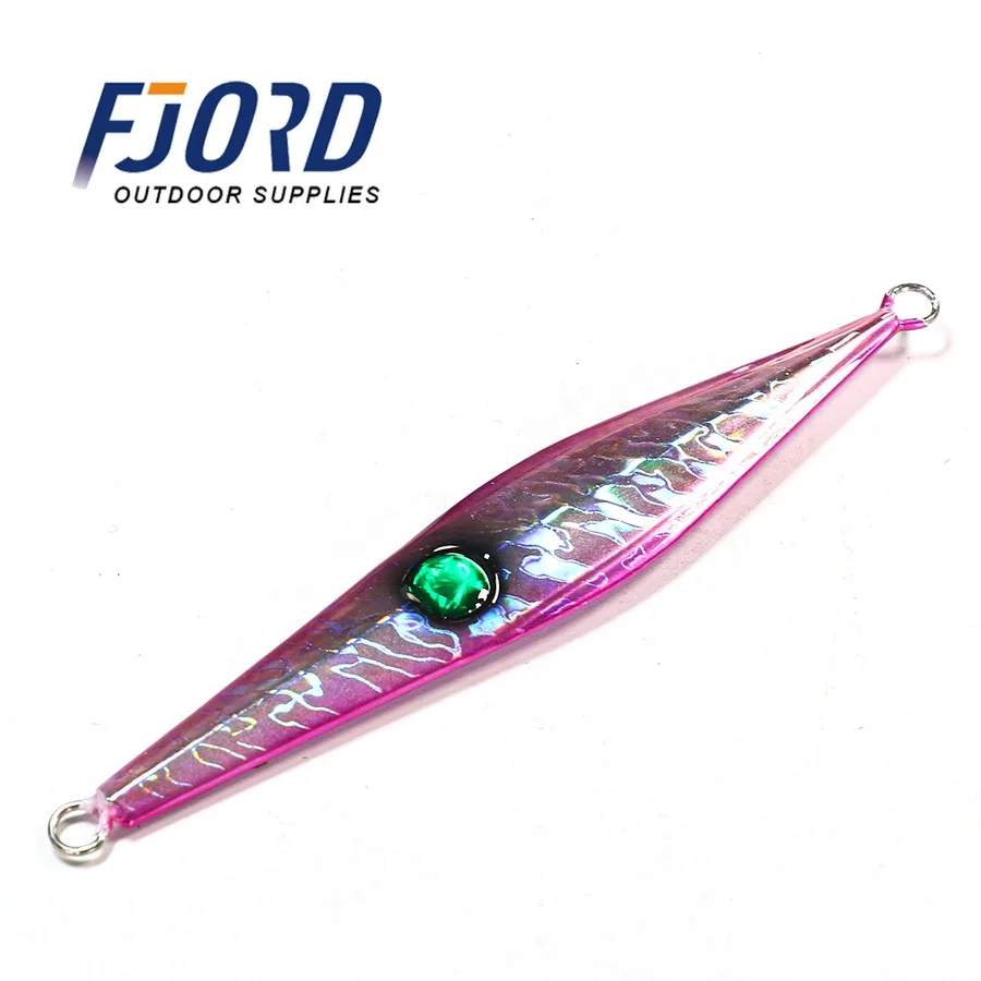 FJORD High Quality Lead Jig 80g for Boat Fishing Fast Sinking Jigs Metal Lure Jig Customize Fishing Lures