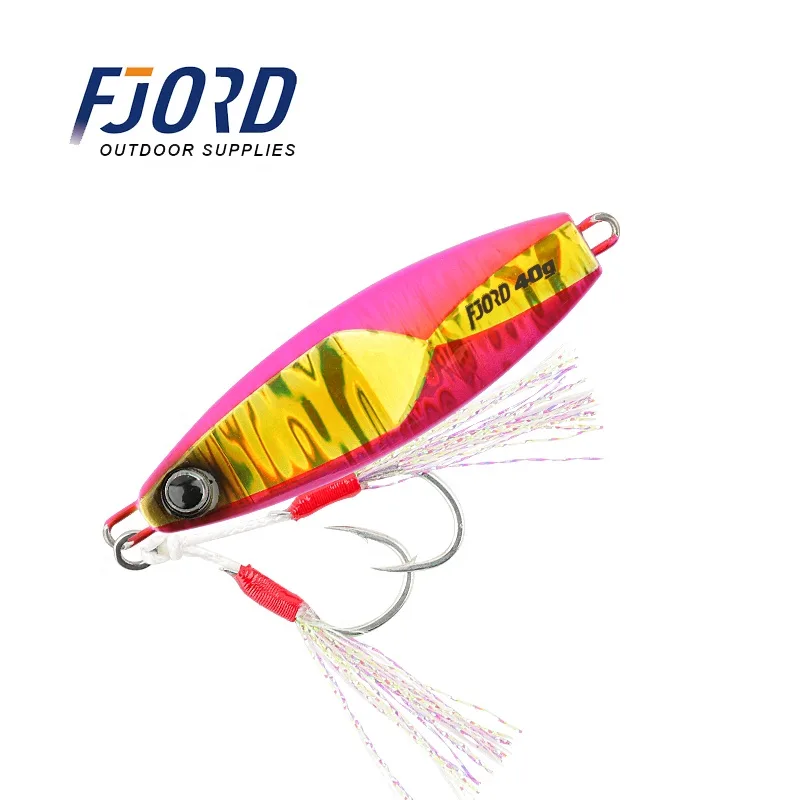 FJORD 2022 New Arrival Colour 15g 20g 30g 40g 60g Fish Shape Lead Jig Fishing Lure Casting Metal Jig Lures Factory