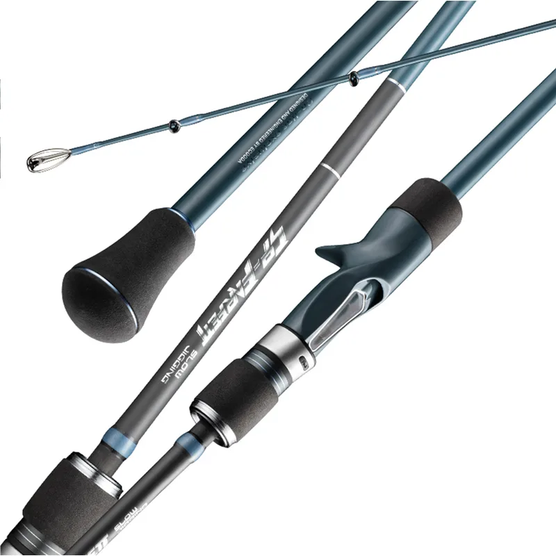 FJORD Carbon Boat Fishing Rod 2-Section Telescopic Slow Action EVA Handle 60g 1.85m-1.93m Jigging Rod