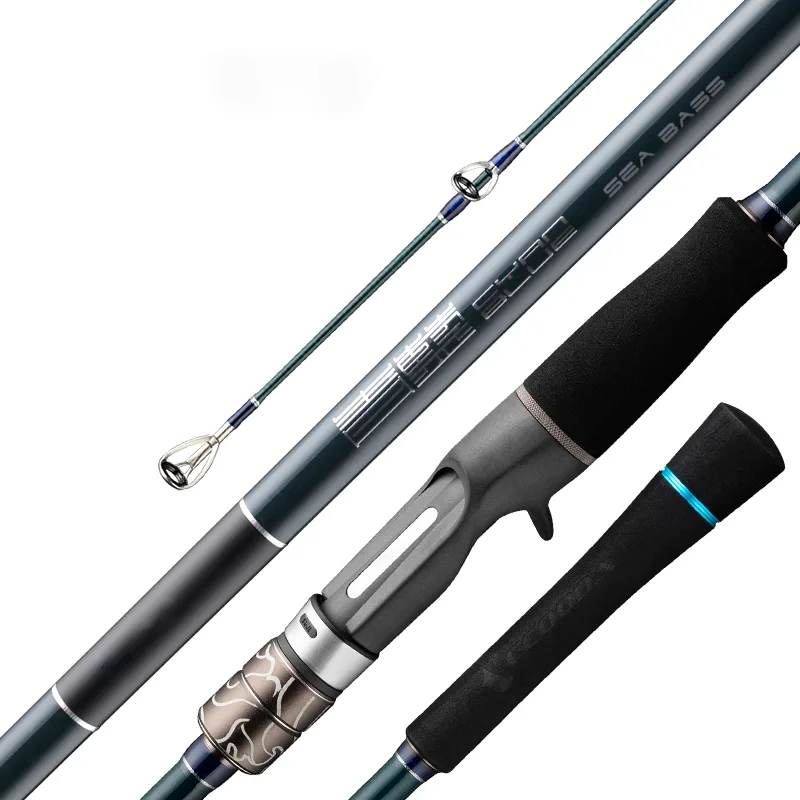 FJORD Telescopic Boat Carbon Fishing Rod-Slow Action EVA Handle 60g Hard Power Lake/Stream/River/Offshore Jigging 2.13m-3.2m
