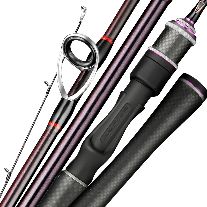 FJORD Telescopic Carbon Slow Action Ultra Light Soft Power Fishing Rod 1.53m Spinning Rod for River Stream & Sea Fishing