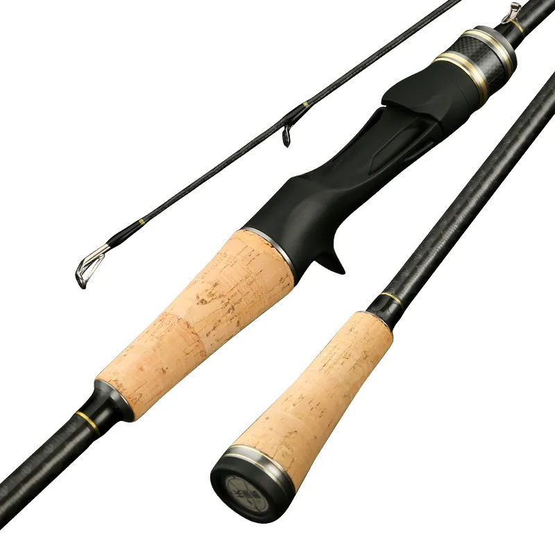 FJORD Carbon Slow Action Telescopic Fishing Rod 1.98m-2.4m Spinning Saltwater Lake Stream Use EVA Handle