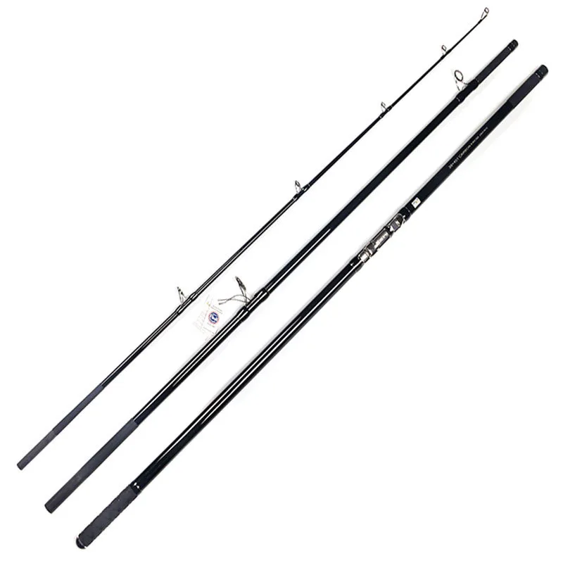FJORD Carbon Slow Action Long Casting Telescopic Fishing Rod 3 Sections 540g/60g EVA Handle Saltwater Stream & River Use