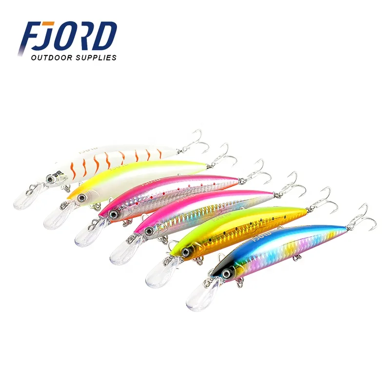 FJORD Sinking Minnow Artificial Bait 37g 110mm ABS Stainless Steel River Lake Stream Hard Lure Saltwater Tilapia Bait FJL5031