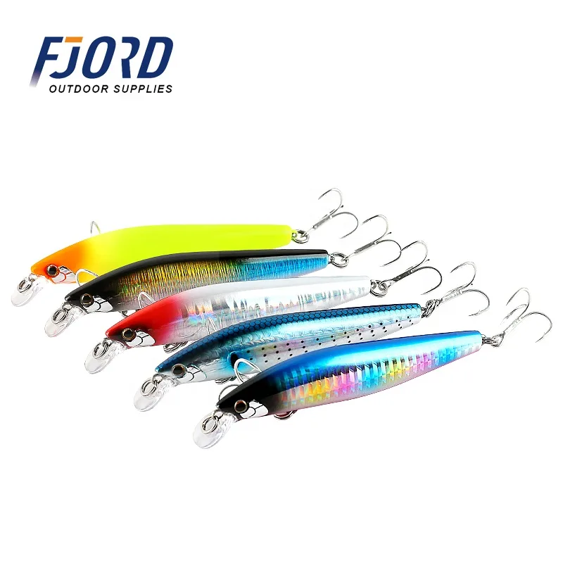 FJORD Sinking Minnow Fishing Lure 17g 100mm Artificial Hard Bait for Saltwater River Lake & Stream