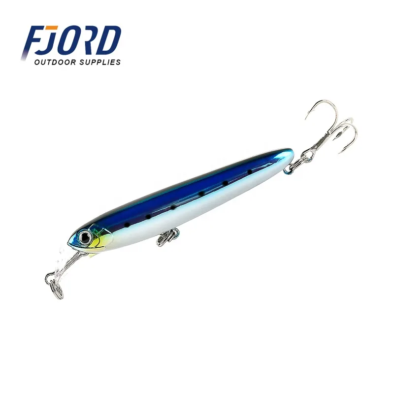 FJORD Lures 14g 100mm ABS/Metal Hard Bait Pencil Lure for Saltwater Minnow Fishing Targets Carp Tilapia Catfish & Salmon