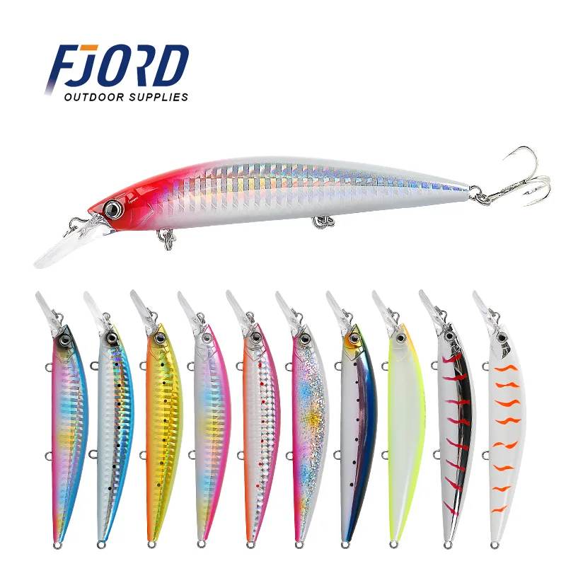 FJORD Long Casting Saltwater Fishing Lures 37g 110mm Sinking Minnow Artificial Bait for Big Fish