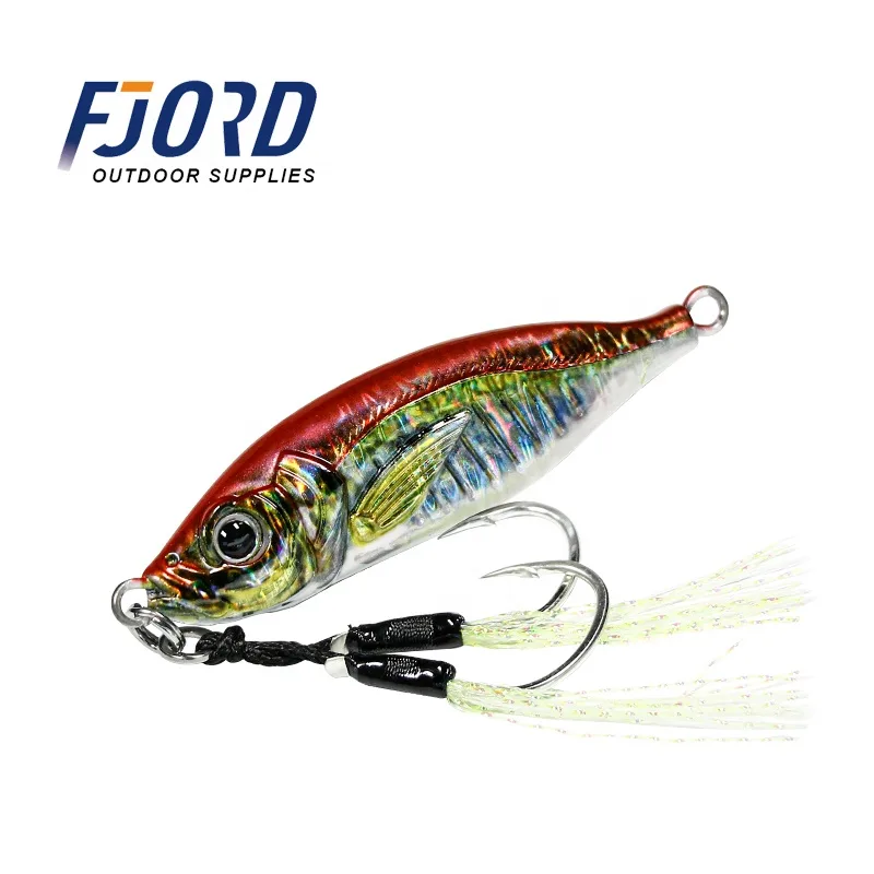 FJORD Metal Jig Fishing Lures 3D Printing Jigging Lure Kit 40g 60g 55mm 65mm River & Lake Bait