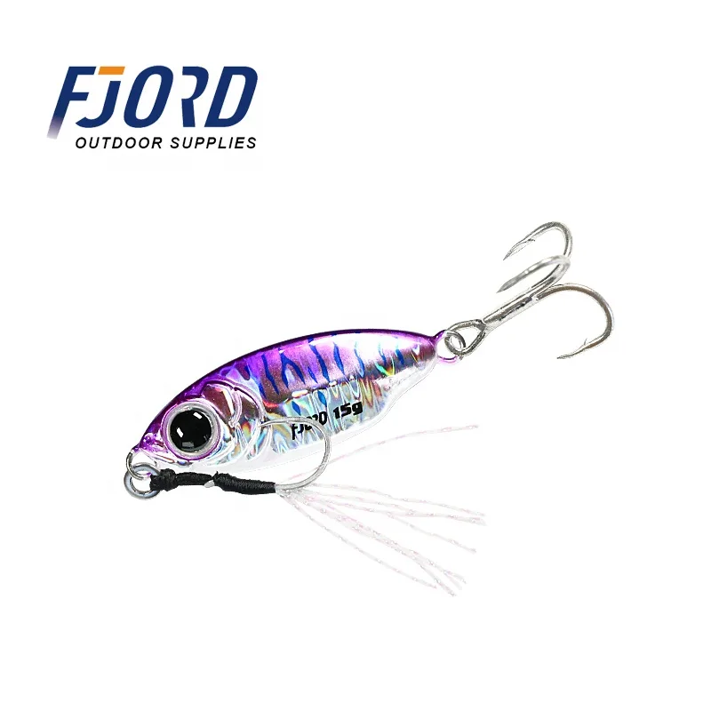FJORD Jig Lures Saltwater Fishing Lure Kit Metal Jig 10g 15g 40mm 47mm River & Lake