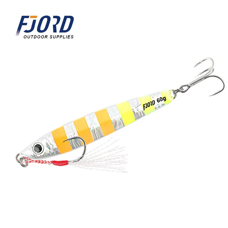 FJORD Jig Fish Swim Baits Lead Alloy Lure Kit 40g 60g Bass Fishing Saltwater Stream & Lake Hard Bait