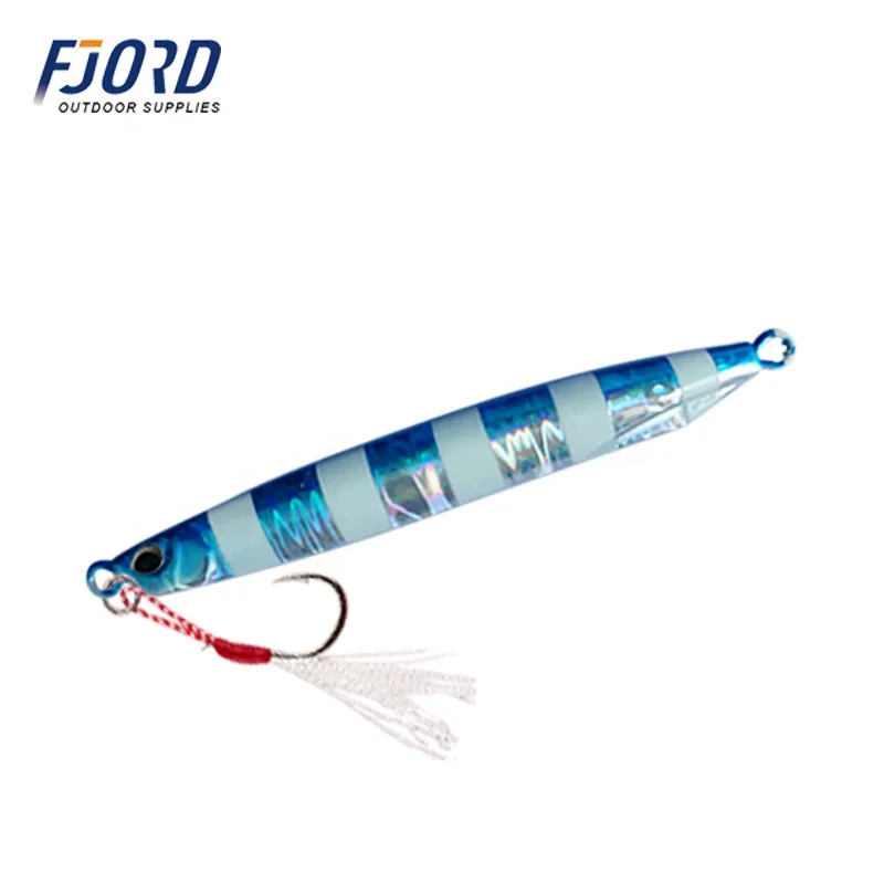 FJORD Slow Pitch Jigging Lure Metal Lead Slice Fishing Hard Bait 40g 60g 85mm 100mm Bass Fishing River Lake Stream