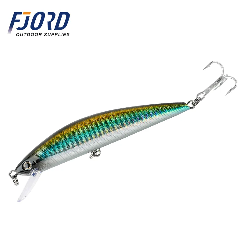 FJORD High Quality Stock Fishing Lure 12cm Hard Bait Minnow Long Cast Sinking Minnow Fishing Lures 40g