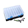 FJORD High Strength Rigid Double Side Fishing Tackle Lure Box 20L Capacity Model FJ-H488 Lake River Use 276*176*49mm PP Plastic - photo 3